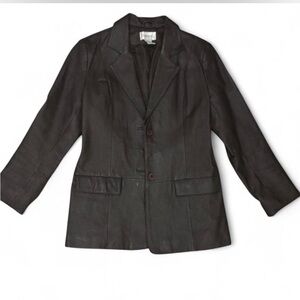 Chadwick’s genuine leather blazer style jacket